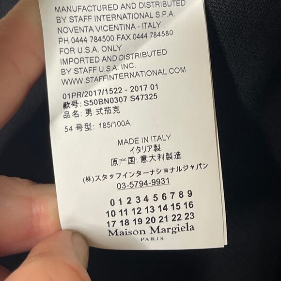 Maison Margiela Black Wool Minimal Open Blazer jacket Sz 54 US 44 - Picture 11 of 13